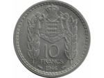 MONACO 10 FRANCS 1946 TTB+