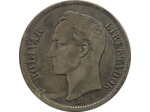 VENEZUELA 2 BOLIVARES ARGENT 1945 TB+ (KM23a)