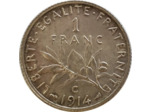 FRANCE 1 FRANC SEMEUSE 1914 C SUP+
