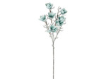 Tige Magnolia Artificielle Géante Turquoise en Polyester 107cm
