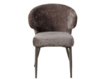 Fauteuil salle à manger tissu gris Ares Mocca 60x60x85cm