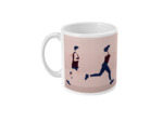 Tasse ou mug running "Un homme et une femme qui courent" - Personnalisable