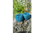 Pelote FLOCON (80% Kid mohair 20% soie) - Bleu paon