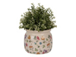 Pot de fleurs coloré céramique 16x16x13cm