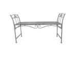 Banc de jardin fer quadrillé 115x42x67cm