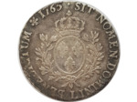 LOUIS XV (1715-1774) ECU AU BANDEAU 1765 L (Bayonne) TB+