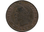 FRANCE 1 CENTIME NAPOLEON III 1862 K SUP