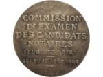 MEDAILLE 28 EURE ET LOIR COMMISSION D'EXAMEN DES CANDIDATS NOTAIRES TTB
