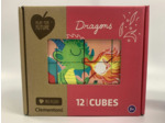 PUZZLE DE CUBES 12 PIECES DRAGONS PLAY FOR FUTURE de chez CLEMENTONI