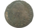 FRANCE LOUIS XVI 2 SOLS FRANÇOIS 1792 I. (Clermont-Ferrand) 22gr52 TB+