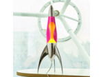 Lampe à lave fusée Telstar Rocket Argent