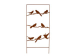 Treillage oiseaux fer marron 25x1x58cm