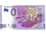 ALLEMAGNE 2021-25 DIE ERSTE GESAMTDEUTSHE BUNDESTAGSWAHL BILLET SOUVENIR 0 EURO