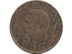 FRANCE 2 CENTIMES NAPOLEON III 1854 A - Etat TTB+