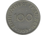 SARRE 100 FRANKEN 1955 TTB+