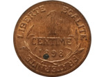 FRANCE 1 CENTIME DUPUIS 1898 SUP- (G90)