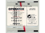 TELECARTE NSB 50 UNITE 09/91 OPERATOR F187
