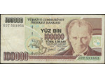 TURQUIE 100000 LIRA L.1970 (1997) Série G27 TTB (W206)