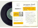 45 Tours JACQUES BREL "QUAND ON N'A QUE L'AMOUR" / "SAINT PIERRE"