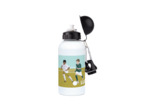 Gourde aluminium football "Les deux footballeurs" - personnalisable