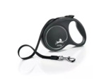 Laisse Enrouleur Flexi BLACK DESIGN Tape pour chiens