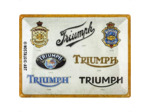Plaque Métal - TRIUMPH Logo Evolution - 30 x 40cm - Nostalgic Art.