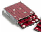 BOX MEDAILLIER 45 CASES ou compartiments pour divers Ø Velours Bordeaux 316902