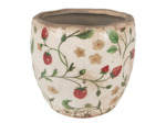 Pot de fleurs Fraise céramique 14x14x14cm