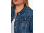 MY TINA'S VESTE EN JEAN GRANDE TAILLE