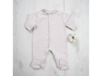Pyjama coton bio polaire taupe 12 mois
