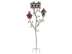 Nichoir oiseaux multicolore fer 49x15x144cm