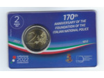 ITALIE 2022 2 EURO COMMEMORATIVE POLICE COINCARD