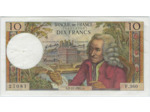 FRANCE 10 FRANCS VOLTAIRE 2-11-1967 F.360 SPL