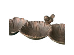 Mangeoire coquilles en fonte 29x17x8cm