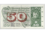 SUISSE 50 FRANCS FRANKEN 07 03 1973 SERIE 46 J 81870 TTB+