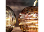 Lot de trois lampes Demona pomme led 16x16x17cm