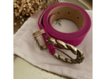 Ceinture en cuir Rose