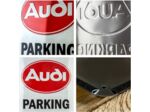 Plaque métal - Audi Parking Only - 40x30cm