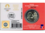 FRANCE 2022 2 EURO J.O 2024 METTRE EN MOUVEMENT COINCARD