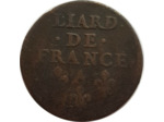 LOUIS XIV (1643-1715) LIARD DE FRANCE 1655 A (Corbeil) B+