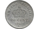 FRANCE 20 CENTIMES NAPOLEON III 1867 A TTB