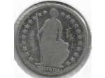 SUISSE 1/2 FRANC 1875 B TB-