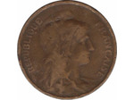 FRANCE 5 CENTIMES DUPUIS 1905 TB coups