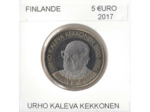 FINLANDE 2017 5 EURO URHO KALEVA KEKKONEN SUP