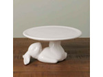 Plat lapin dolomite blanche 8x17x17cm