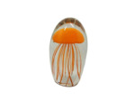 Boule sulfure méduse orange 8x14cm