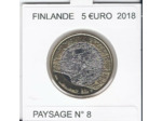 FINLANDE 2018 5 EURO PAYSAGE Numero 8 SUP