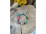 Bracelet en chrysoprase