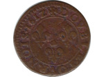 LOUIS XIII (1610-1643) DOUBLE TOURNOIS 1612 K (Bordeaux) 3gr06 TB+