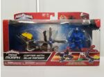 POWER RANGERS MEGA MORPH NINJA STEEL RANGER BLEU AVEC COPTER de chez BANDAI